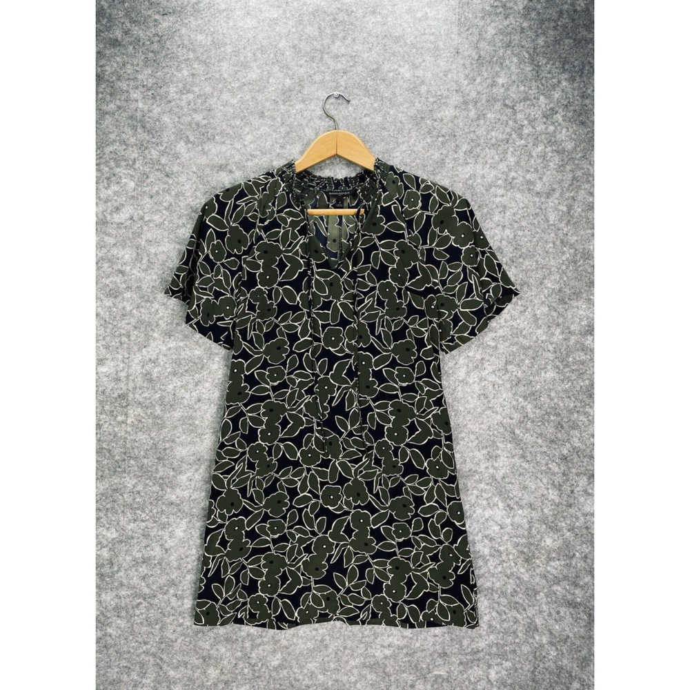 Banana Republic Women’s Dress Size 4 V Neck Floral Tropical Pockets Preppy